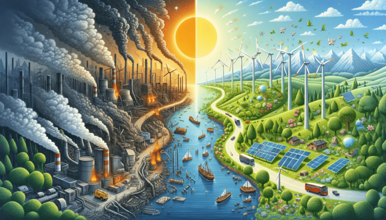 Fossil fuels versus renewables. Global climate transition. COP28 Dubai
